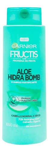  2 Pzs Garnier Shampoo Hidra Bomb Aloe Fructis 650ml