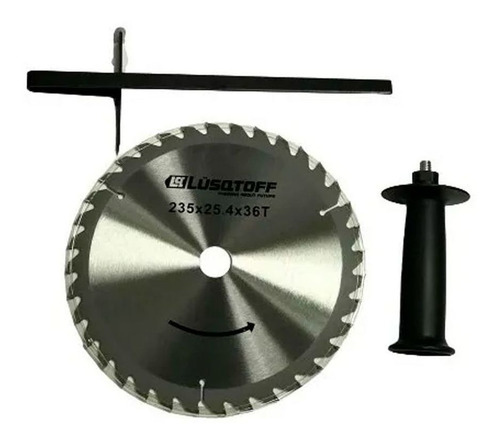 Imagen 3 de 11 de Sierra Circular Scl2200-8 9 2200w Lusqtoff