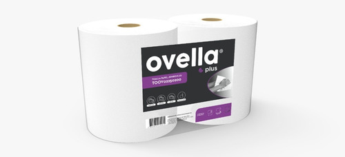 Toalla Jumbo Universal 6 Rollos × 250 Metros Ovella 