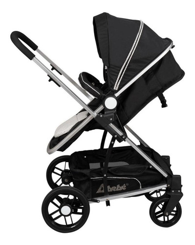 Carriola De Bebe Crown Portabebe Base De Carro Bambineto Capacidad de la carriola Individual Color Negro Color del chasis Plateado