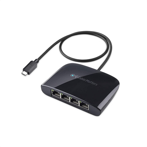 Conmutador Usb C A 4 Puertos Gigabit Ethernet