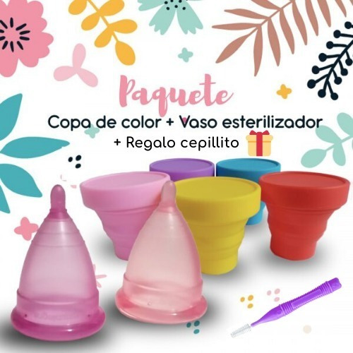 Angelcup Lila Chica+vaso Esterilizador+regalo Cepillo Copa