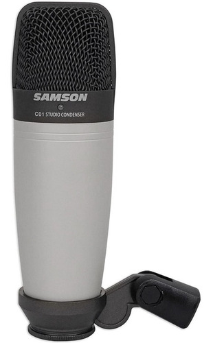 Micrófono Samson C01 condensador hipercardioide plateado/negro