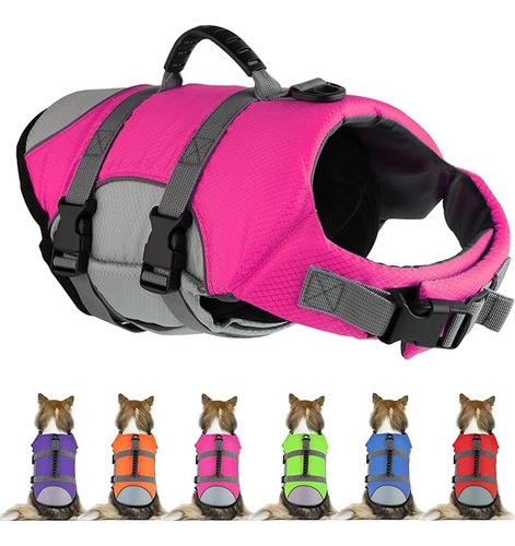 Chaleco Salvavidas Para Perros Reflectante Y Ajustable Con R