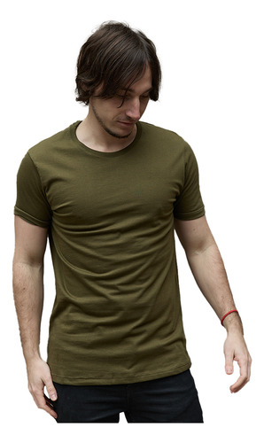 Remera Basica Algodon Hombre Lisa Premium Regular Fit