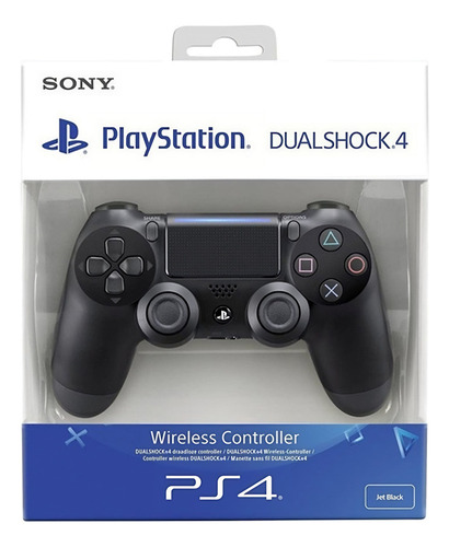 Joystick inalámbrico Sony PlayStation Dualshock 4 ps4 negro