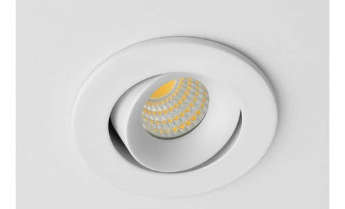 Imagen 1 de 4 de Mini Spot Embutir Redondo Blanco Led 3w Calido Movil Bach R
