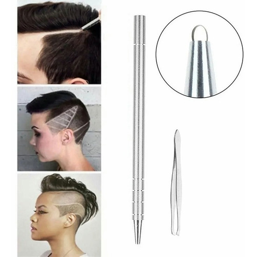 Imagen 7 de 7 de Lápiz De Barberia Diseño Corte Navaja Magico Barba Cejas