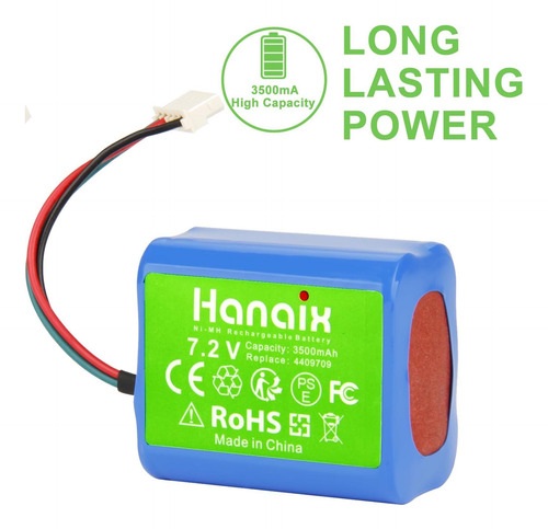 Hanaix 3500mah 72v Batería De Reemplazo Nimh Para Irobot T