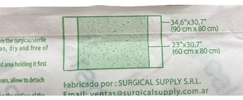 Campo Quirurgico Steri Drape 90x45 Cm 1051 Sd Surgical Drape