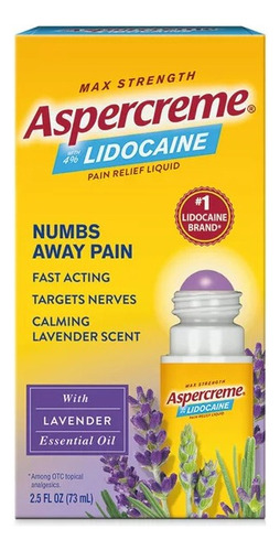  Aspercreme Numbs Away Pain Lidocaine Alivio Dolor Americano