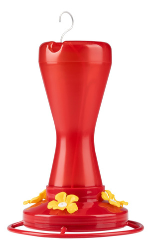 Bebedero Colibríes 4 Flores ROJO 470ml Alimentador