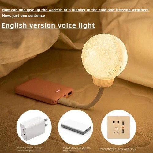 Lámpara Para Dormir Usb Con Protección Ocular Junto A La Cam