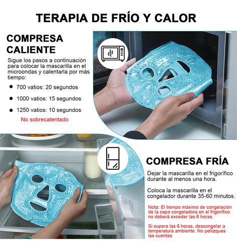 Máscara Para Ojos De Dormir Reutilizable Gel Frío O Caliente