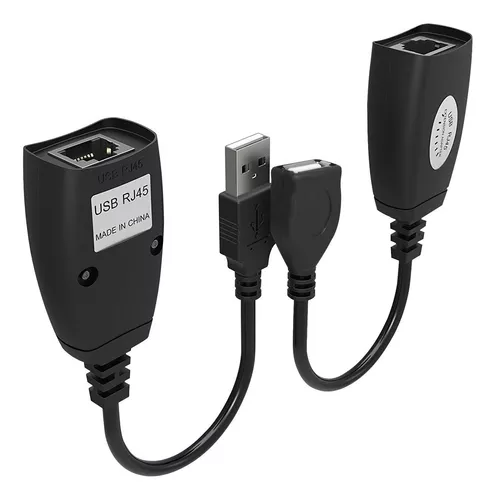 Extensor USB por Cat. 5 o Cat. 6, hasta 196 pies/60 metros – Cables y  Conectores