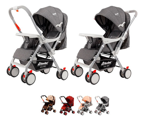 Carriola Reversible D'bebe Baby Bm Ligera Color Gris Gris