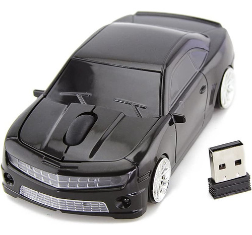 Ratón Fasbel, Negro/con Diseño De Auto/receptor Usb