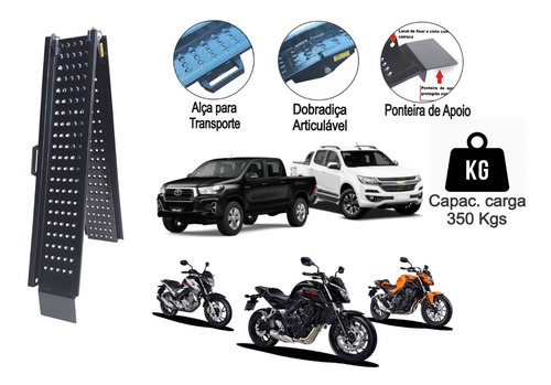 Imagem 1 de 5 de Rampa Para Subir Motos/pequenas/médias Mod: 2000-165