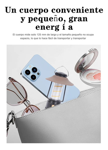 Lámpara Recargable Solar Linterna Camping Multiple Portátil
