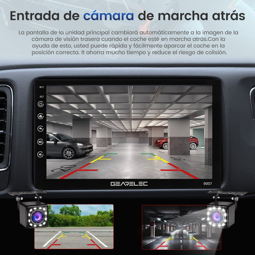 Autoestéreo Wifi Gps Android 7in 1din Con Cámara Autoestéreo 4+64g Wifi Gps Android 7in Con Cámara Con Cámara