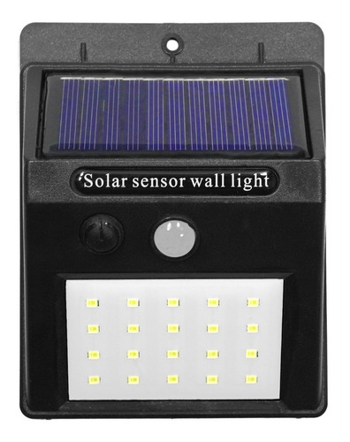 Reflector Solar Led Solarshine Luz Exterior 20 Leds Sensor