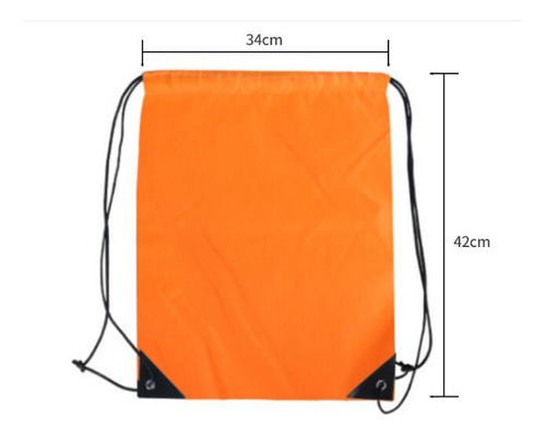 Bolsa Deportiva Impermeable Con Cordón Para Viajes Al Aire L Color Amarillo