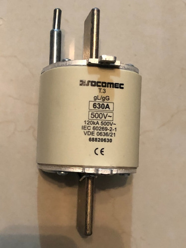 Fusible Socomec 630a 500vac Iec 60269-2-1 Vde 0636/ 68820630