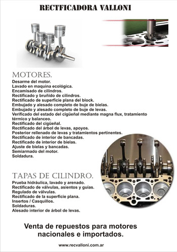 Rectificacion Y Reparacion De Motores Y Tapas De Cilindros