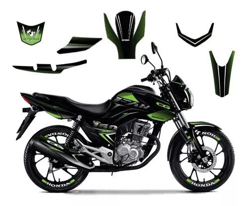 Kit Adesivo Honda Fan Cg 160 2015-20 Família Do Grau Premiu