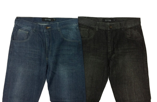 Jean Recto Hombre - Azul O Negro - B A Jeans