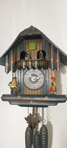 Antiguo Reloj Cucu Musical Aleman Exelente Estado 