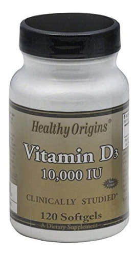 Healthy Origins - Vitamina D3 De Alta Potencia, Vitamina D,