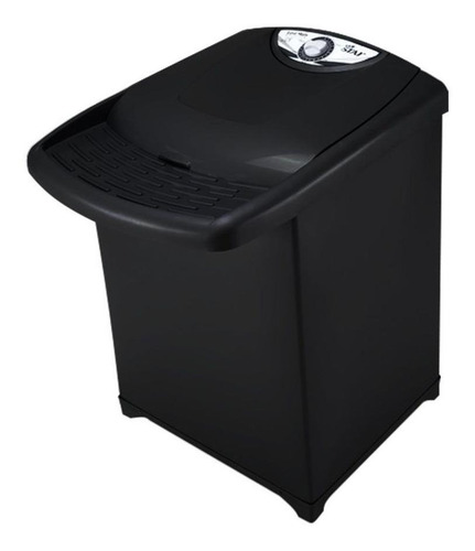 Máquina de lavar semi-automática Lave Mais Super Star preta 2.4kg 110 V