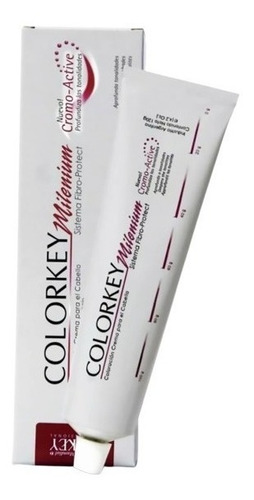 Tinte Silkey Mundial Colorkey milenium tono 8.40 rubio claro cobrizo intenso para cabello