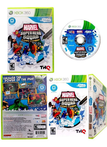 U Draw Marvel Super Hero Squad Comic Combat Xbox 360  (Reacondicionado)