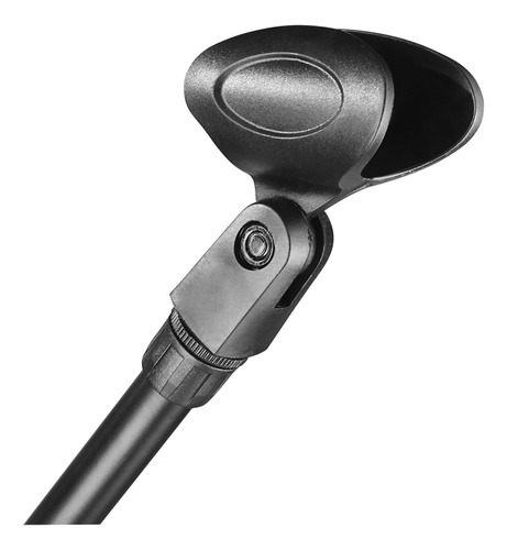 2 Pedestal Suporte Girafa Tripé Microfone Ltm02 + Cachimbo Cor Preto