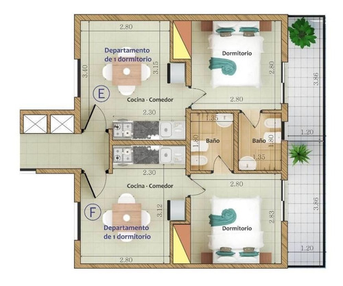 Imagen 5 de 6 de Departamento 1 Dormitorio A Estrenar!! San Miguel De Tucumán