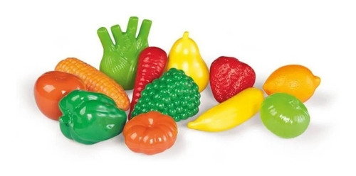Imagen 1 de 4 de Kit De Frutas Y Verduras De Juguete Infantil Calesita 209 Ed