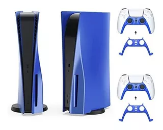 Repuesto Carcasa Para Playstation 5 Edicion Con Disco Azul