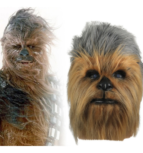 Ay Chewbacca Máscara De Cabeza Disfraz De Mascarada De