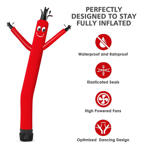 Inflable Bailarin Sky Dancer Soplador 1/15hp 6ft