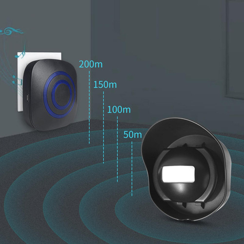 Alarma De Detección De Movimiento Alarma De Puerta 38 Tonos