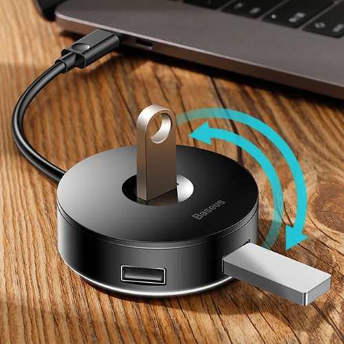Hub Adaptador Conector Usb-c A 4 Puertos Usb 1 Micro Usb Th