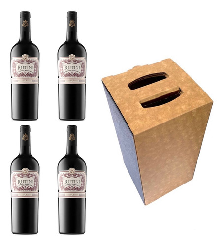 Estuche 4 Botellas De Rutini Cabernet Malbec - Ayres Cuyanos