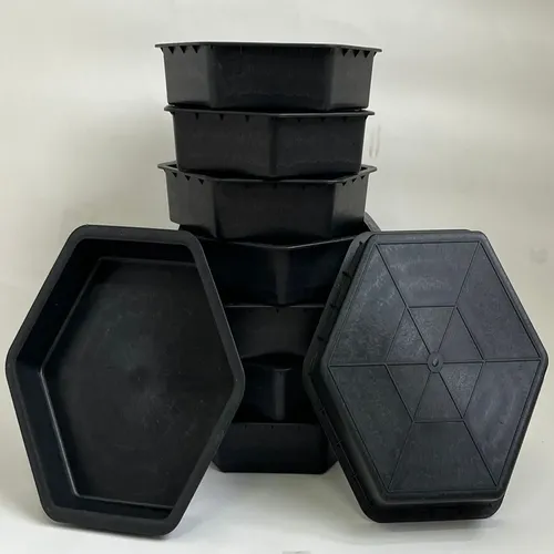Forma Paver Hexagonal Calçada Jardim 25x25x6 Kit 30 Peças
