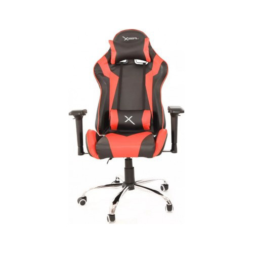 Silla Gamer Xzeal Xz10 Negro Con Rojo Alto Desempeño