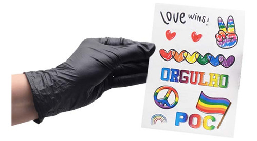 Imagem 3 de 3 de Tatuagens Rena Íntima Orgulho Lgbt Cartela 10 X 15cm Hot Pin