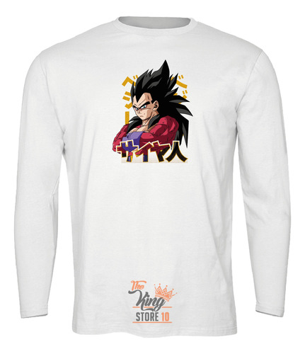 Polera Manga Larga, Vegeta Super Saiyan 4, Dragon Ball Gt