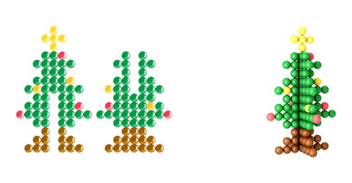 Cuentas Bolitas Magicas Adhesivas C/agua Construir Pixel Art