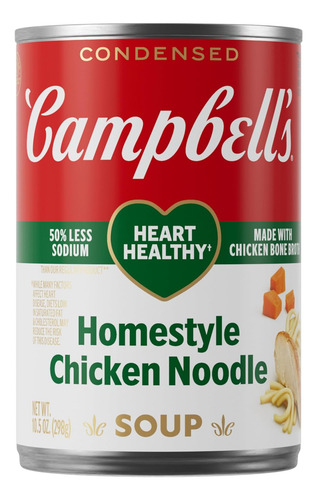 Campbells Sopa Casera Saludable Fideos Pollo 298g
